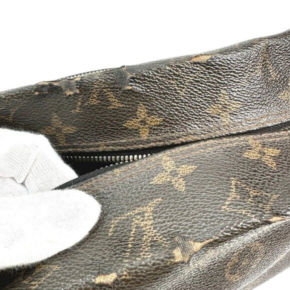 LOUIS VUITTON MonogramMacassar Trousse Toilette pouch Clutch Brown/Black - Picture 12 of 14